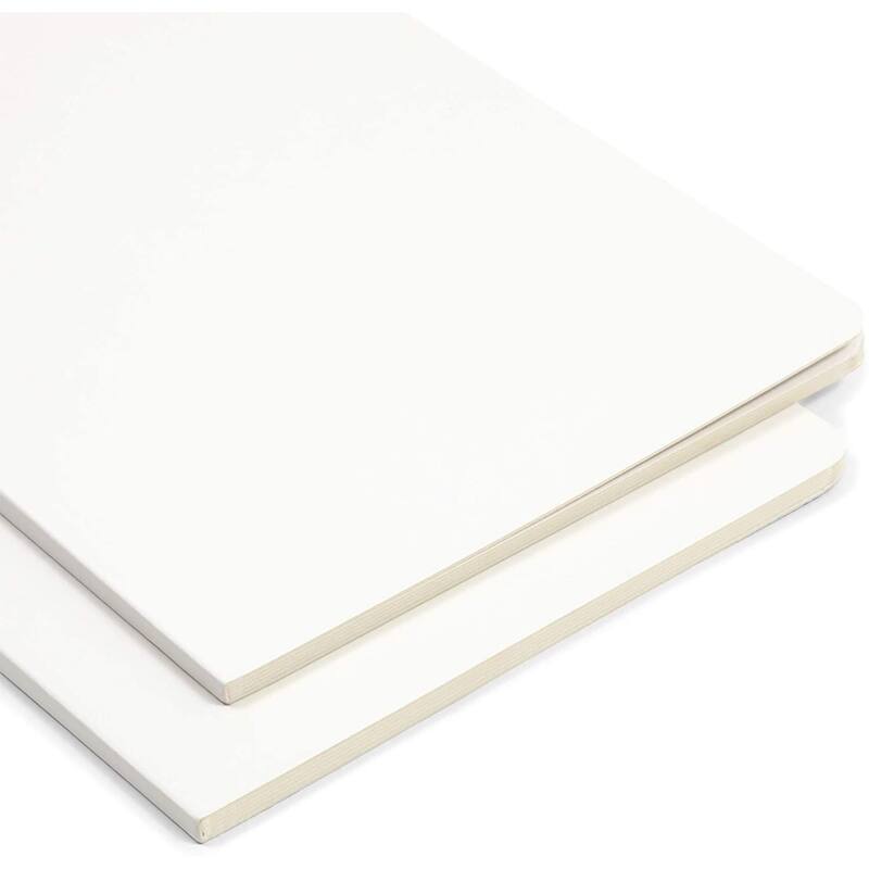 Bright Creations Blank Board Book for Kids, Hardcover (White, 8 x 11 In, 2 Pack)