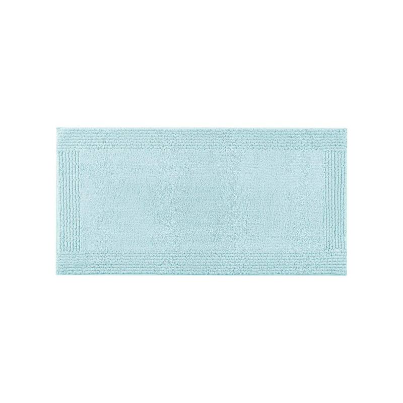 Cotton Tufted 3000 GSM Reversible Bath Rug - 24x44" - Blue