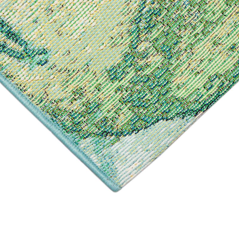 Liora Manne Marina Lotus Indoor/Outdoor Rug Green 3'3" x 4'11" - 3'3" x 4'11"