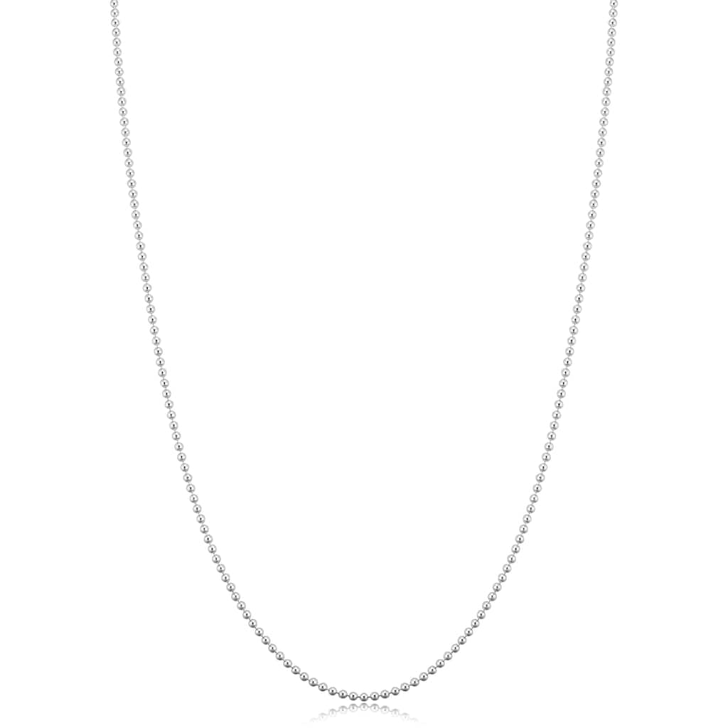 925 Sterling Silver 1.2 millimeter Polished Ball Chain Necklace for Women (18 - 30 inches)