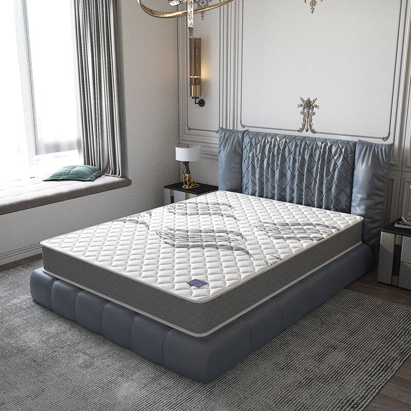 8 Inch Tight Top Innerspring Mattress, Comfort Foam Top with Spring