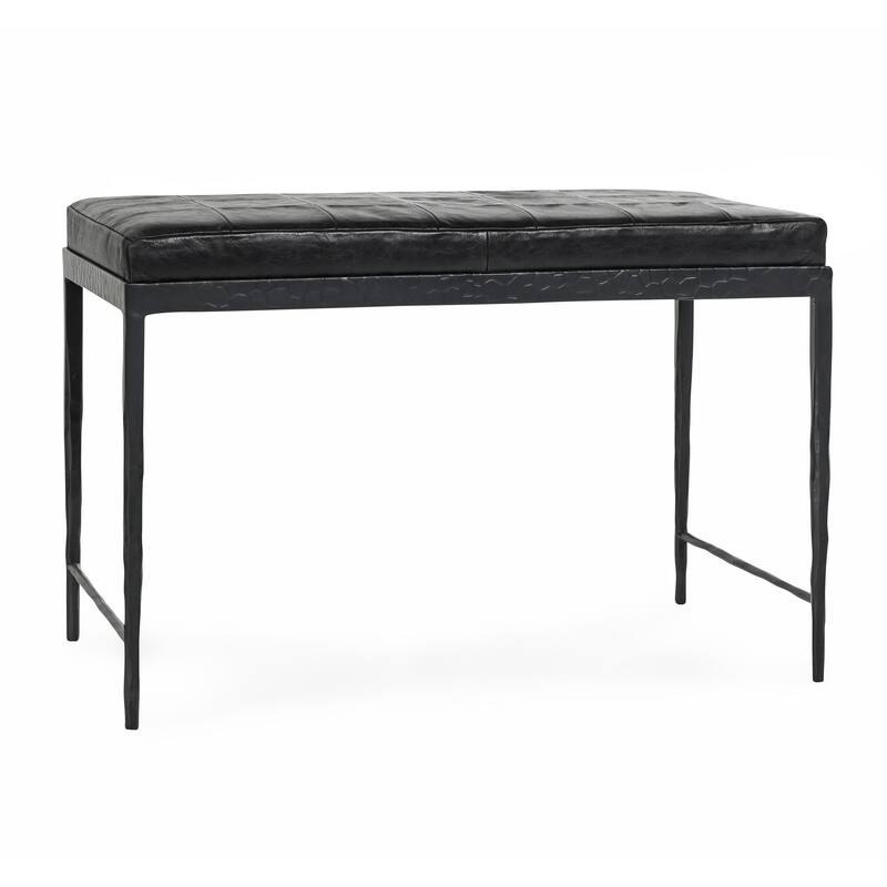 Classic Home Malo Leather 28" Bench