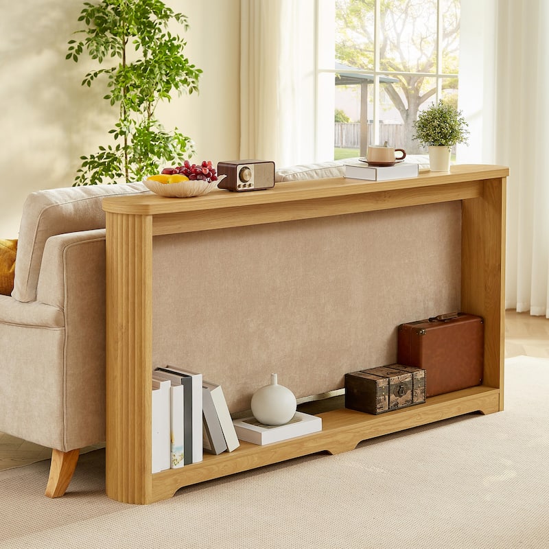 Entryway Table Narrow Console Table with Storage, Hallway Decor Wood Console Tables, Console Sofa Side Table for Foyer