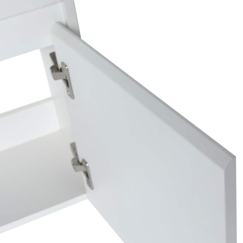 18 Inch Single Sink Bathroom Vanity with Soft Close Door, 18x10