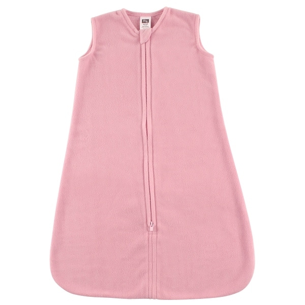 slide 1 of 1, Hudson Baby Infant Girl Plush Sleeping Bag, Sack, Blanket, Solid Light Pink Fleece 12-18 Months - Solid Light Pink Fleece