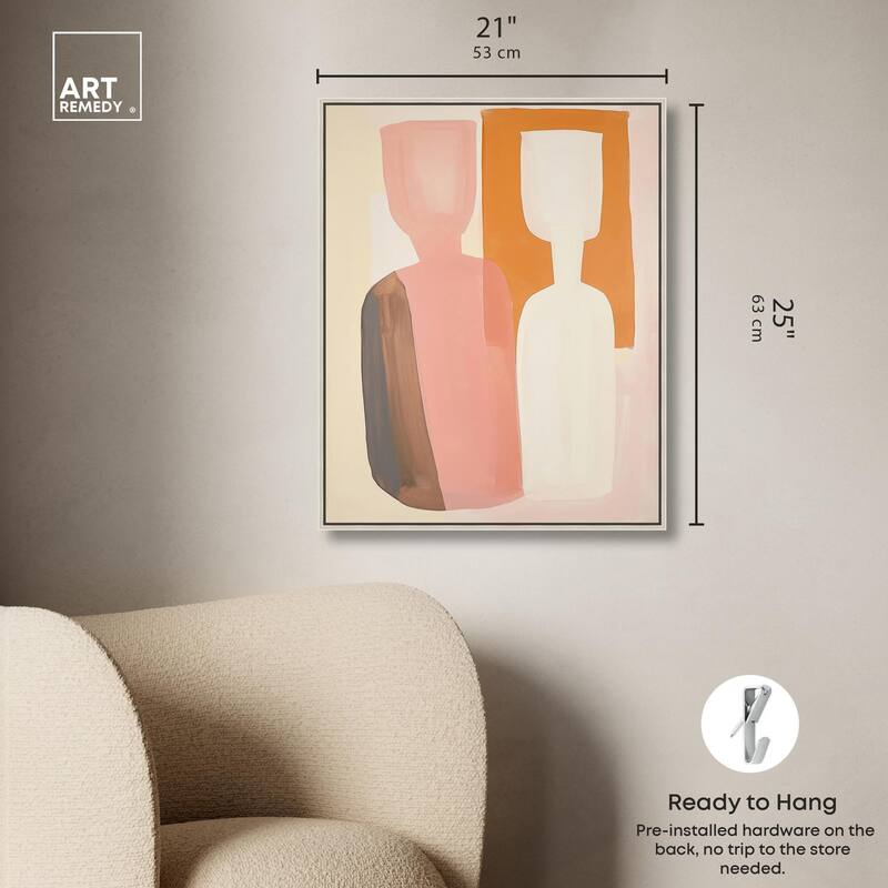 Peach Echoes II Canvas by Art Remedy