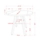 preview thumbnail 5 of 19, Jonah Farmhouse 47-inch Wood Drop Leaf Round Counter Height Table by Furniture of America