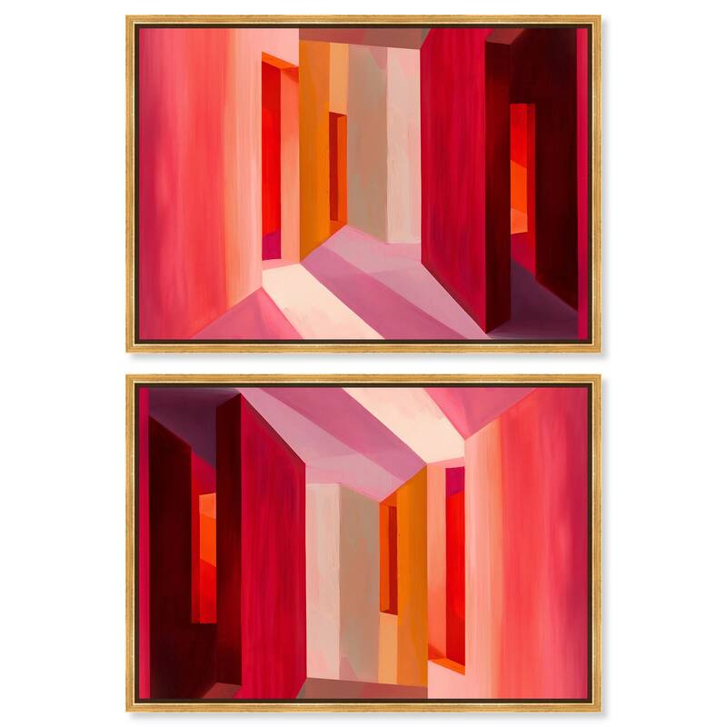 A View of London from the Car Canvas by Art Remedy - 36" x 54" - Black