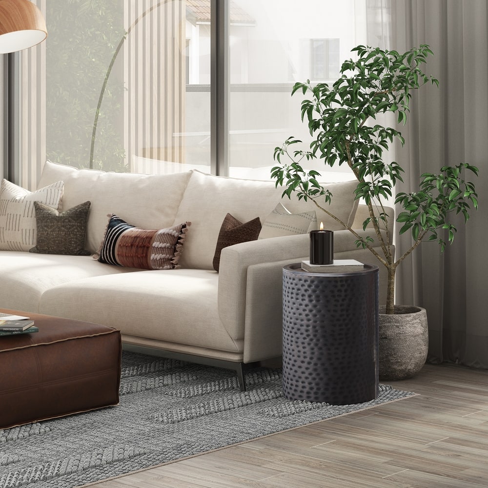 WYNDENHALL Ledger 16"Wide Industrial Metal Side Table & Fully Assembled