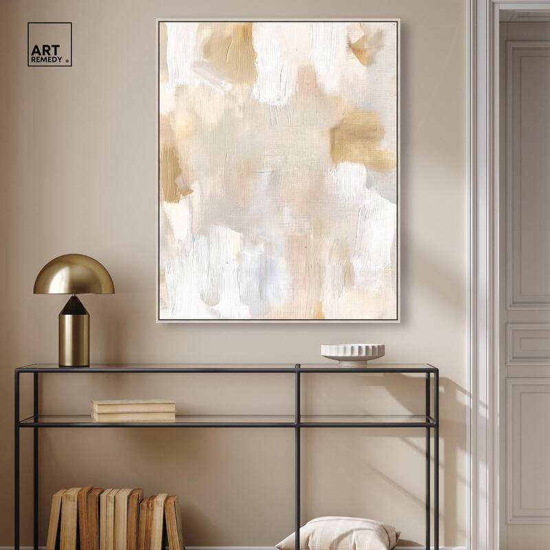 Beige and Cream I Canvas by Art Remedy