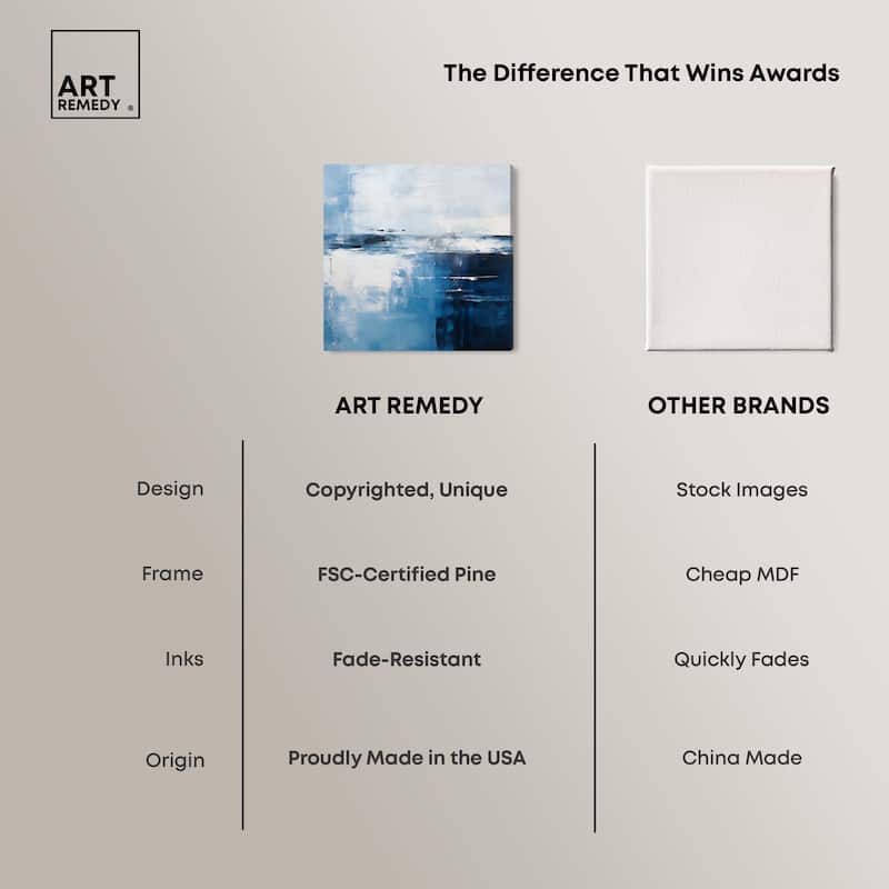 Cool Tones Canvas by Art Remedy, Gallery Wrapped