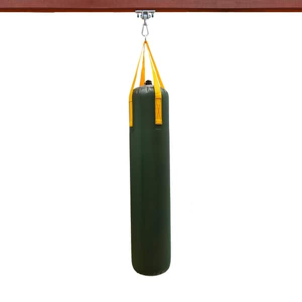 slide 2 of 3, Gorilla Playsets Inflatable Punching Bag - Green with Yellow Straps
