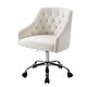 preview thumbnail 27 of 31, Modern Home Office Chair Velvet Swivel Armchair Chair with Soft Seat - 23.00 x 20.00 x 36.00 inch