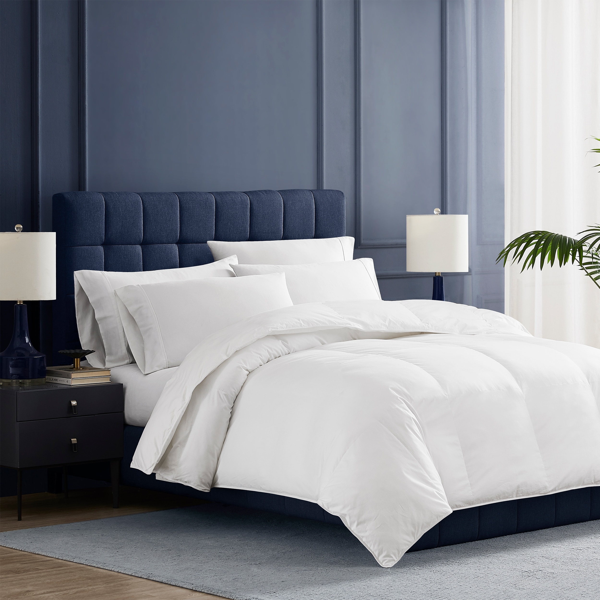 All Season PrimaLoft Down Alternative Comforter with Duvet Tabs by Stearns Foster Queen