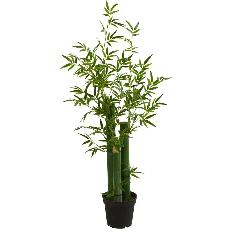 Artificial Bamboo Tree 5ft Indoor Green Plant Home Decor Faux Tree - 61 Inches and Over