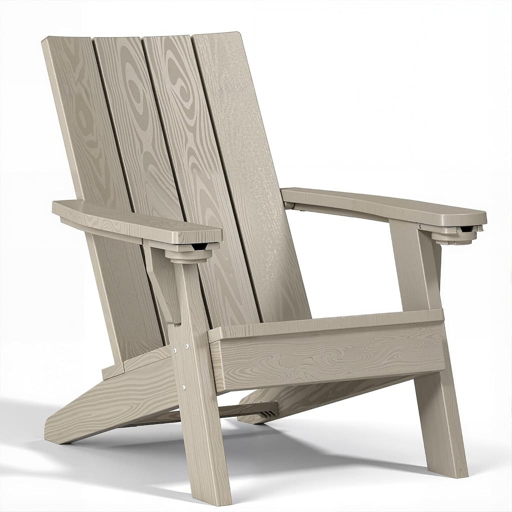 Adirondack Chairs, Folding Chairs for Outside with Cup Holder for Patio Garden