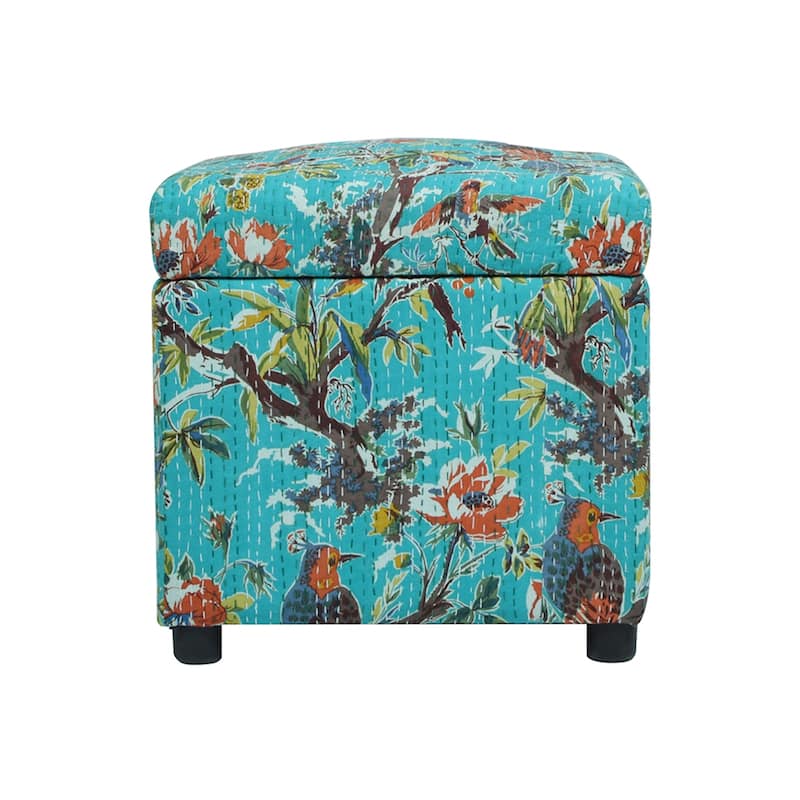 Jennifer Taylor Home Jacob 18" Storage Cube Ottoman