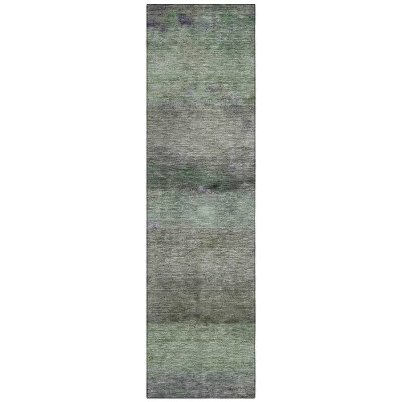 Machine Washable Indoor/ Outdoor Contemporary Ombre Chantille Rug