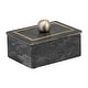 preview thumbnail 20 of 48, Marble Decorative Storage Box with Lid and Gold Accent Handle