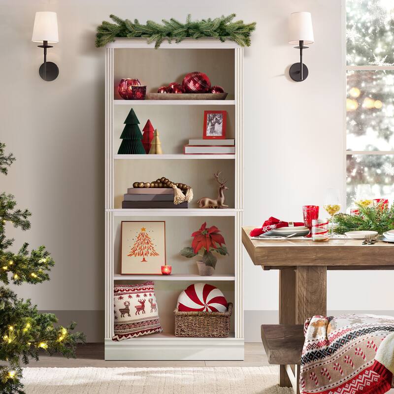Halston 72.5" Tall Modular Bookcases Bookshelves 5-Tier Display Shelves Organizer and Storage