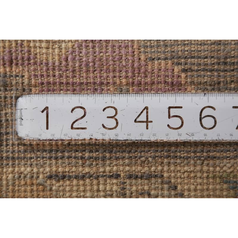 Hand Knotted Oriental 100% Wool Carpet Transitional All-Over Navy Blue & Blues Oushak Area Rug - 14' 0'' X 9' 11''