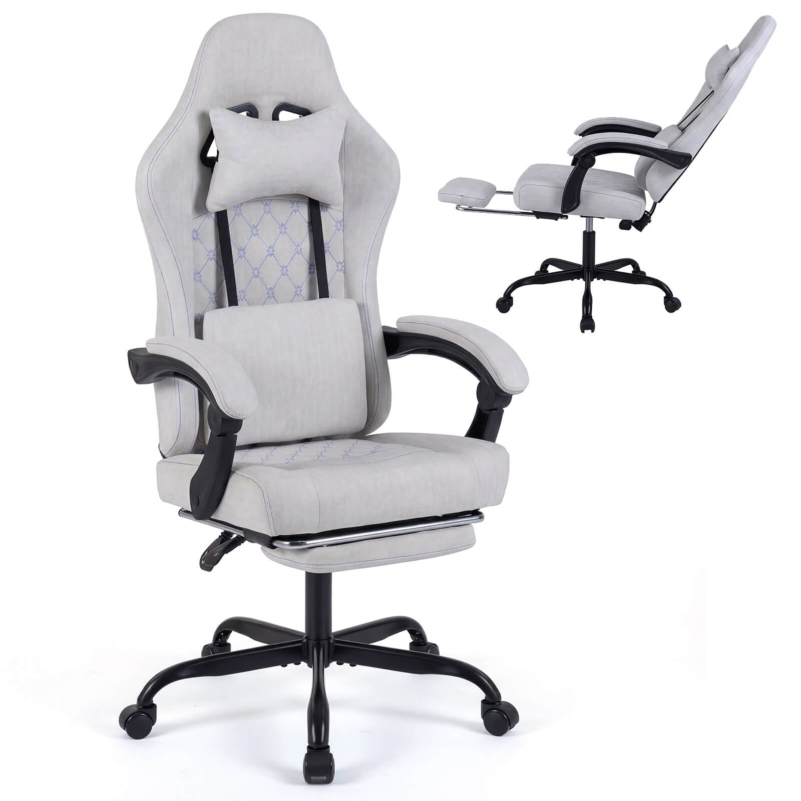 Costway Height Adjustable Computer Chair with Headrest, Lumbar - See Details