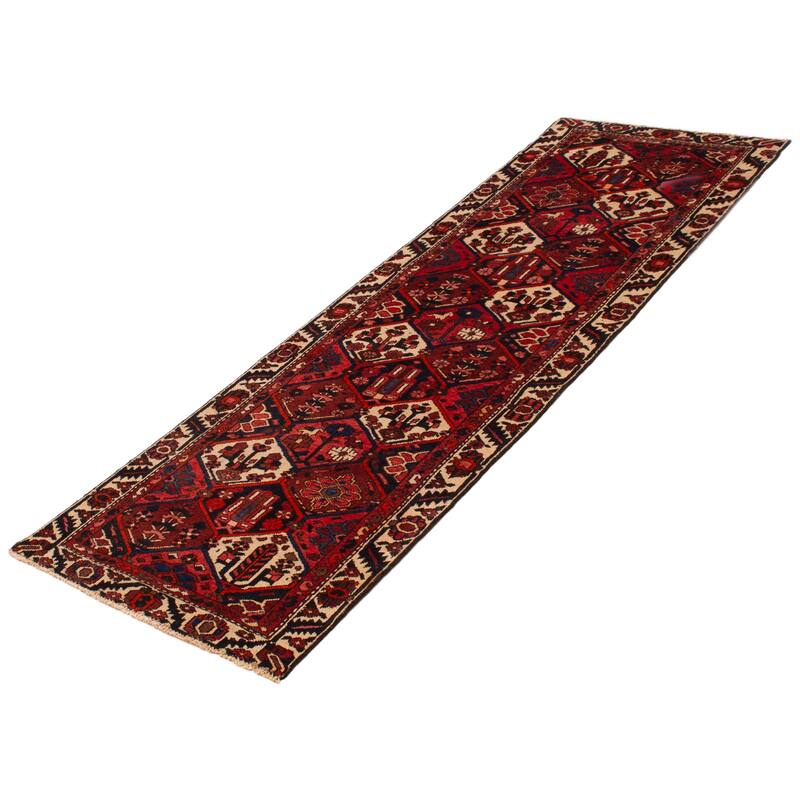 ECARPETGALLERY Hand-knotted Kayseri Vintage Red Wool Rug - 3'1 x 9'6