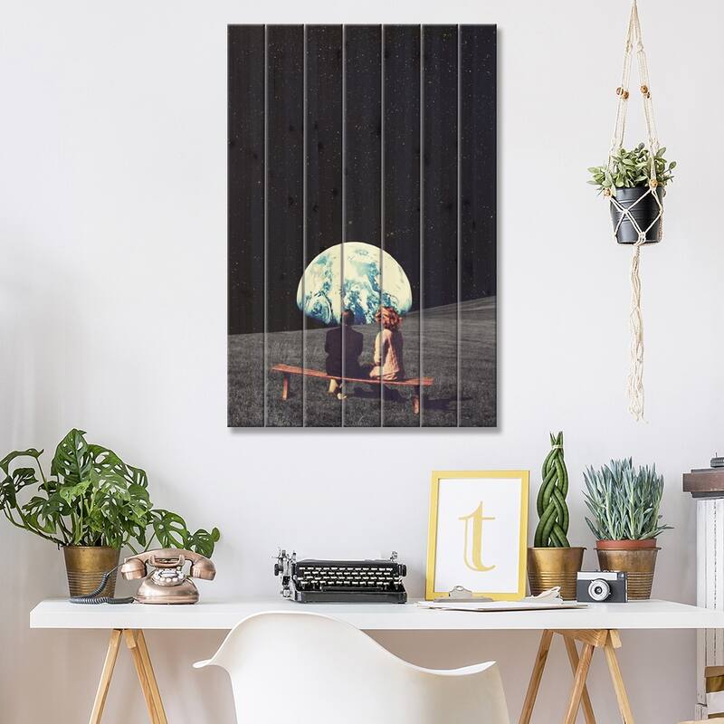 We Used to Live There Print On Wood by Frank Moth - Multi-Color