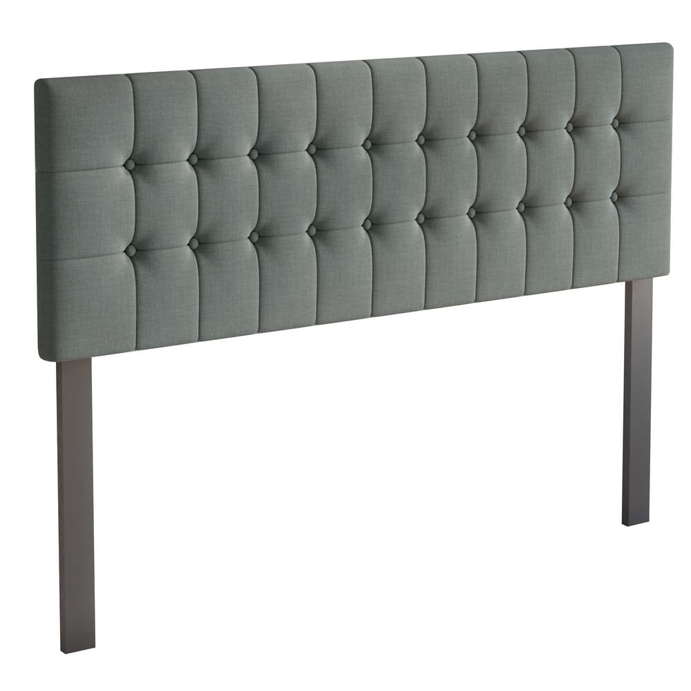 CraftPorch Linen Button Tufted Upholstered Adjustable Headboard