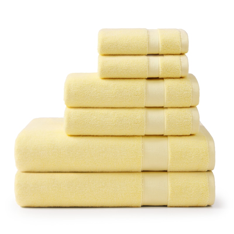 Tommy Bahama Pineapple Bay Cotton 6 Piece Towel Set - 6 Piece - Yellow
