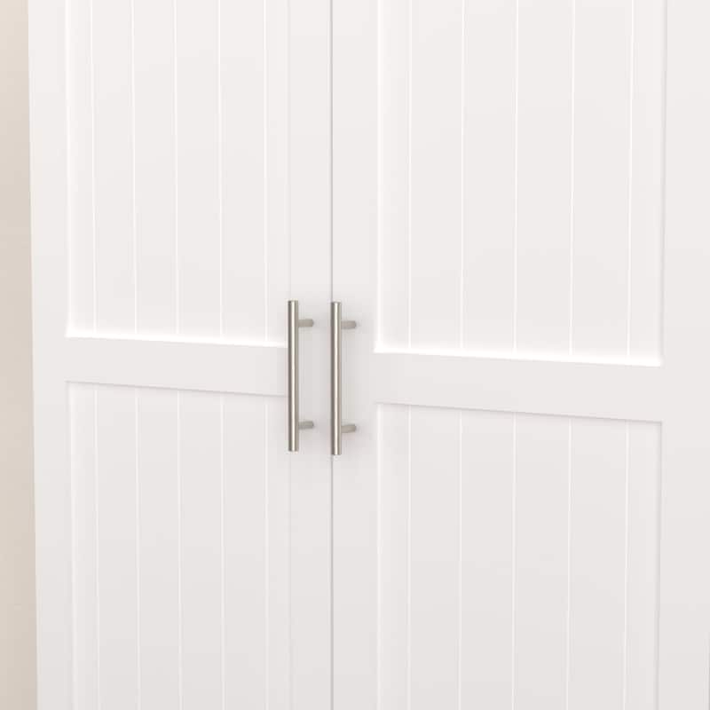 Cabinet White Storage Cabinet Food Pantry with Doors and Adjustable Shelves Freestanding Buffet Cupboards Sideboard