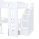 preview thumbnail 23 of 88, Roomfitters Full Over Full Bunk Bed with Changeable Table, Upper Sleeping Space and Convertible Lower Workstation