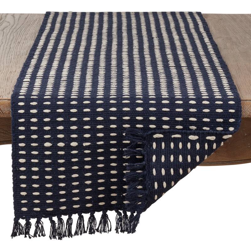 Dashed Woven Long Table Runner
