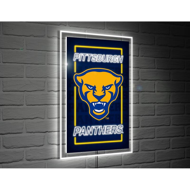 University of Pittsburgh LED Lighted Sign - Gold