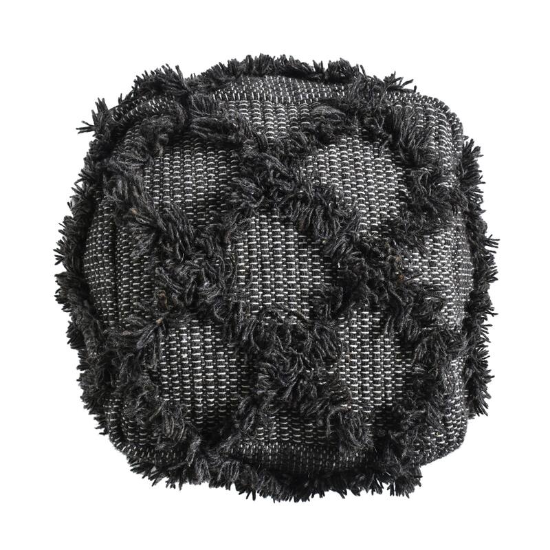 Stylish look Wool and Cotton Pouf Easy to maintain