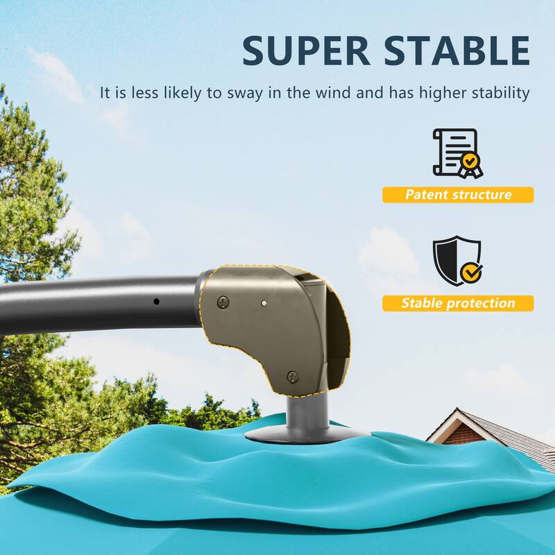 Outdoor 10FT Patio Offset umbrella for Garden