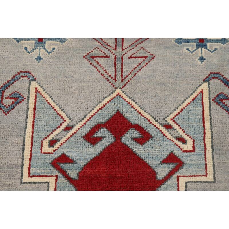 Kazak Accent Rug Oriental Handmade Wool Carpet - 3'3" x 5'0"