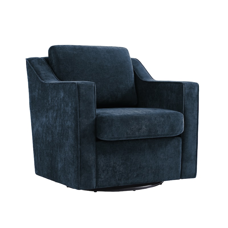 30" W Modern Accent Swivel Chair Comfy Upholstered Armchair Set of 2