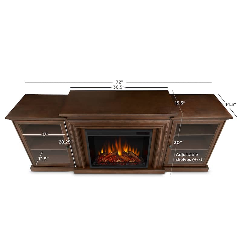 Frederick 72" Electric TV Stand Fireplace by Real Flame