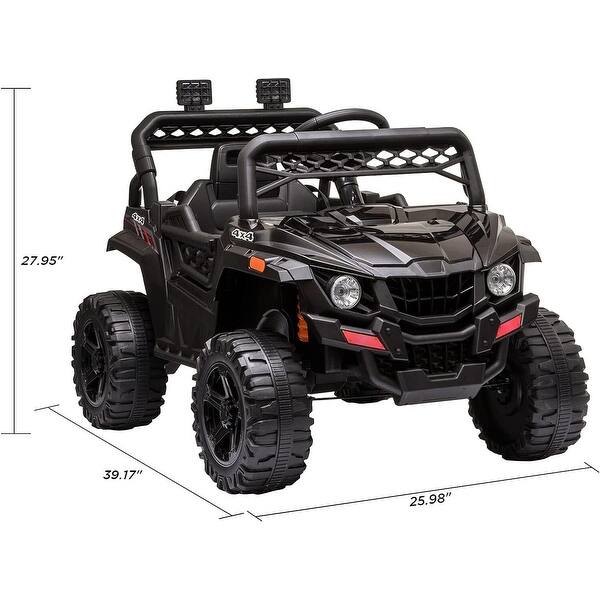 dimension image slide 0 of 4, 12V Kids Ride On Car Truck Parent Remote Contro Spring Suspension