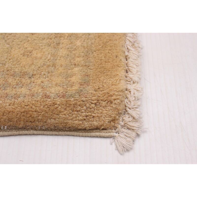 ECARPETGALLERY Hand-knotted Peshawar Oushak Tan Wool Rug - 7'10 x 9'10