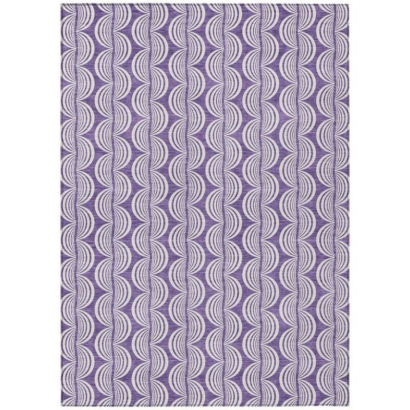HomeRoots Ogee Transitional Rectangle Outdoor Rug