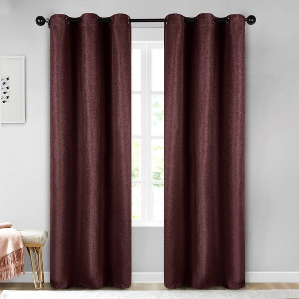 Superior Jaxon Washable Room Darkening Curtains, Set of 2 Panels