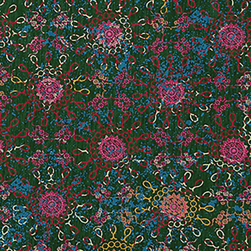 Layered Sun Tile Rug