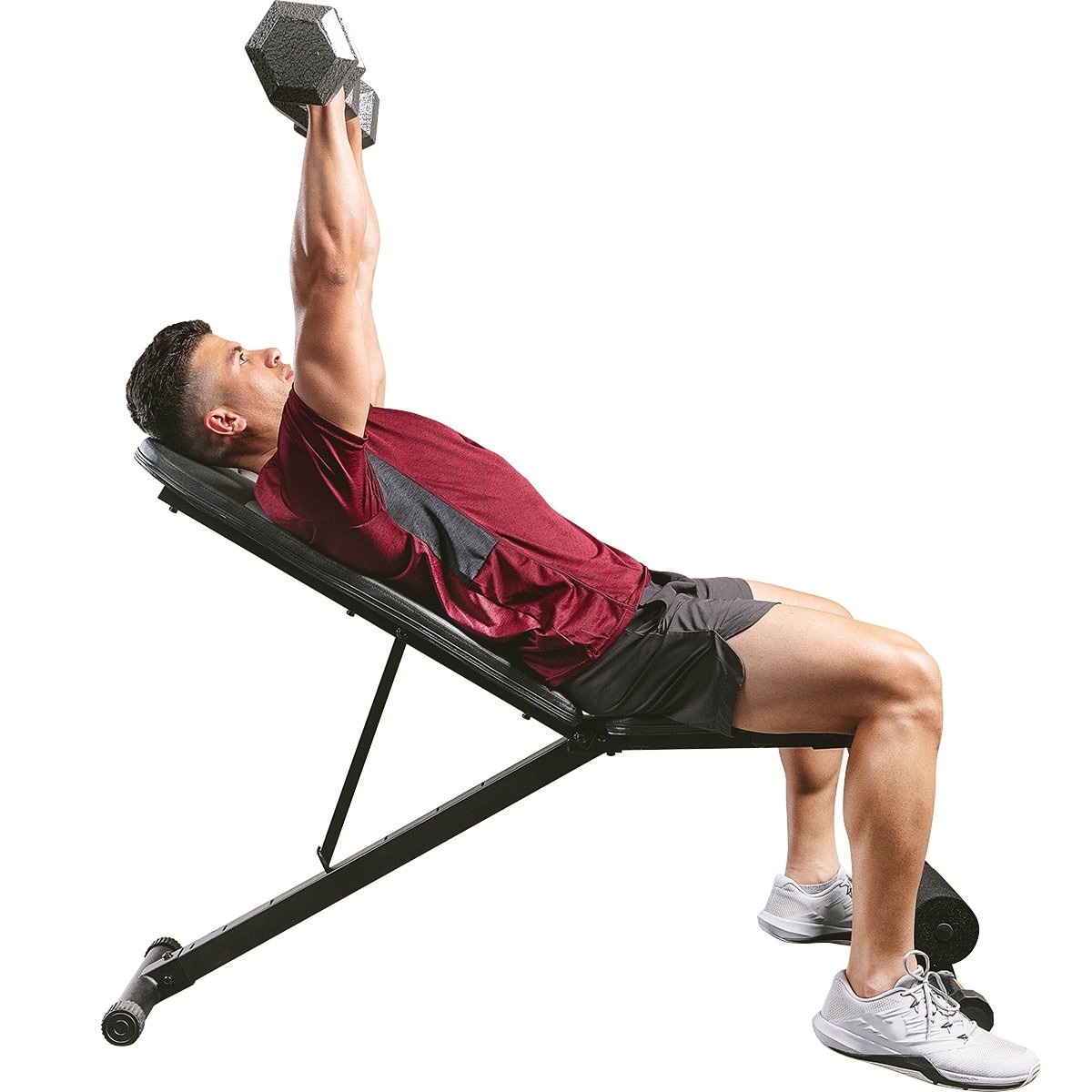 Sunny Health Fitness Adjustable Incline Decline Weight Bench Sf Bh620038
