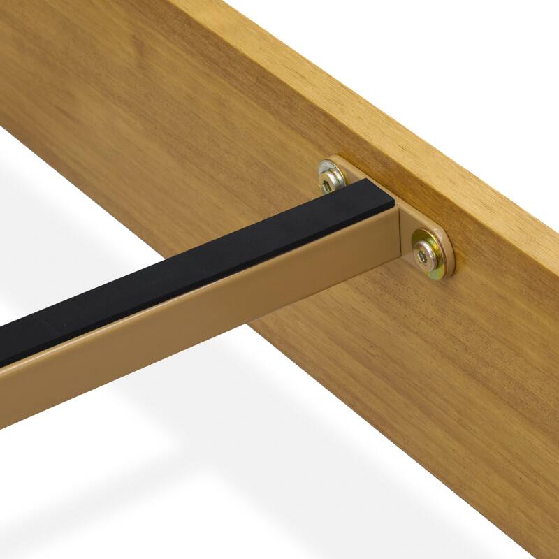 East West Furniture King Size Platform Bed Frame with 4 Solid Wood Legs and 2 Extra Center Legs - (Finish Option)