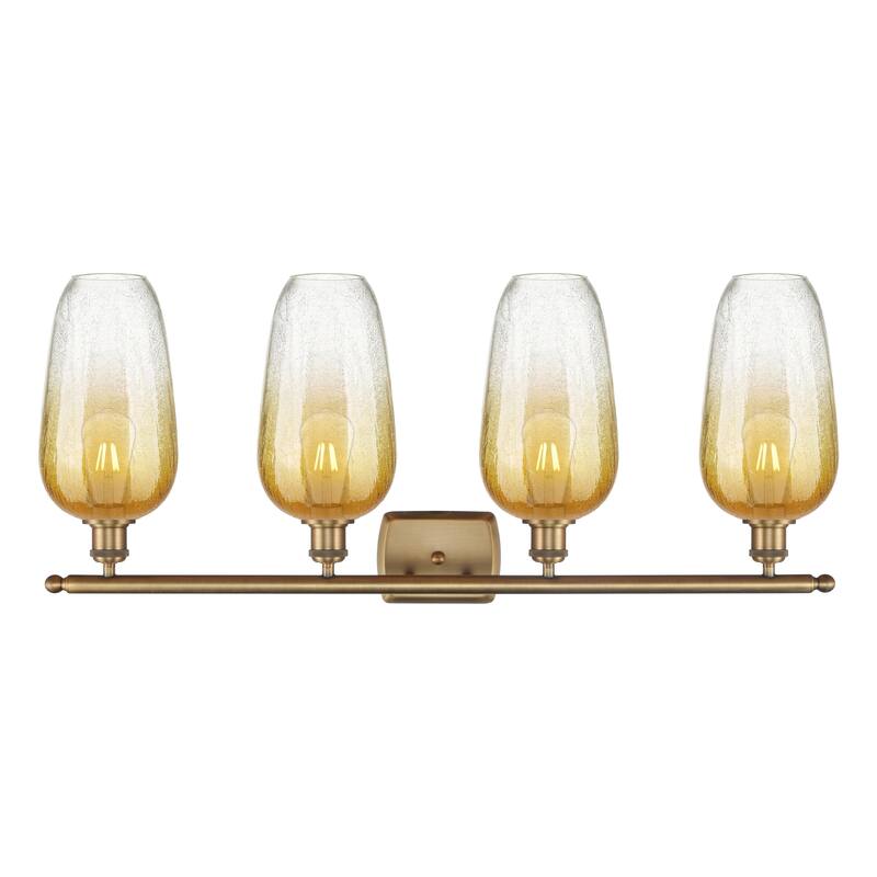 Innovations Lighting Endless Possibilities Ballston - Brookhaven Flute - 4 Light 37" Bath Vanity Light
