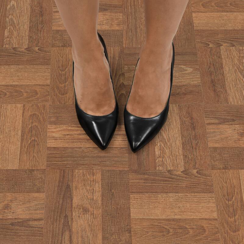 FloorPops Parquet Peel & Stick Floor Tiles