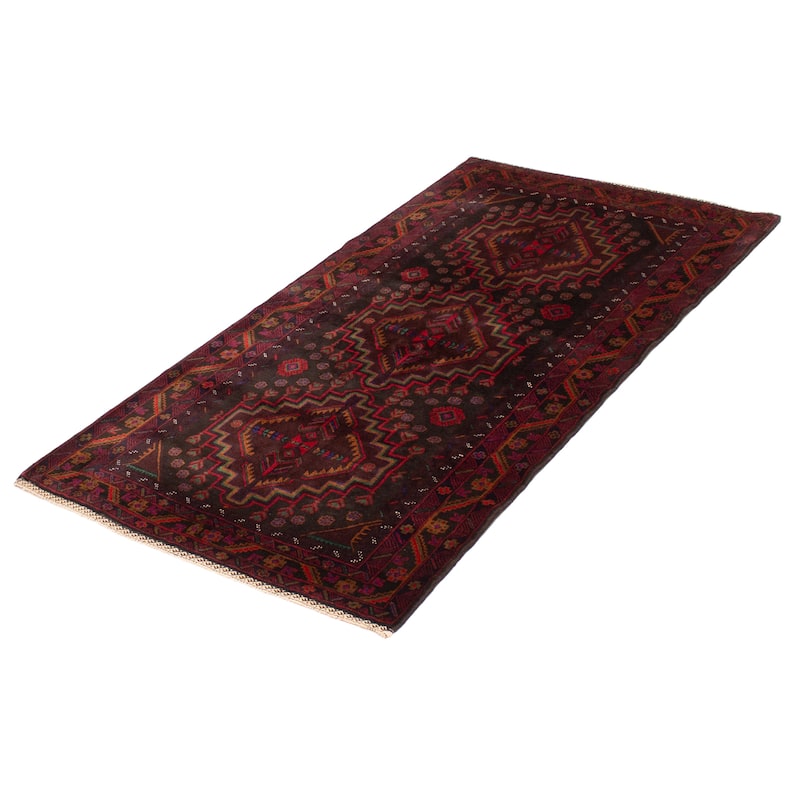 Teimani Black Rug 3'9" x 7'0" - 3'9 x 7'0