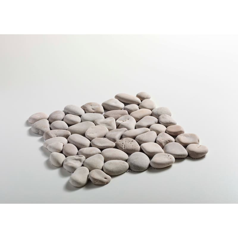 Cruz Bay Studio XP3 Classic Pebble - 11" x 11" Pebble and Rock Floor - Tan Natural